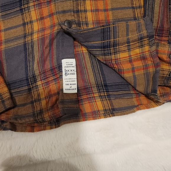 Lucky Brand Button down Flannel shirt | Multi color | Size M | NWOT - Picture 4 of 6